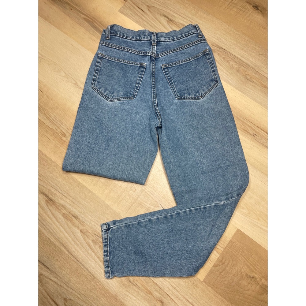 New York Line Vintage High Waisted Mom Jeans Medium Wash 100% Cotton Size 4 - Picture 3 of 8